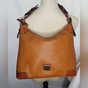 Dooney & Bourke Handbag, Pebble Grain Hobo Shoulder Bag - Caramel.